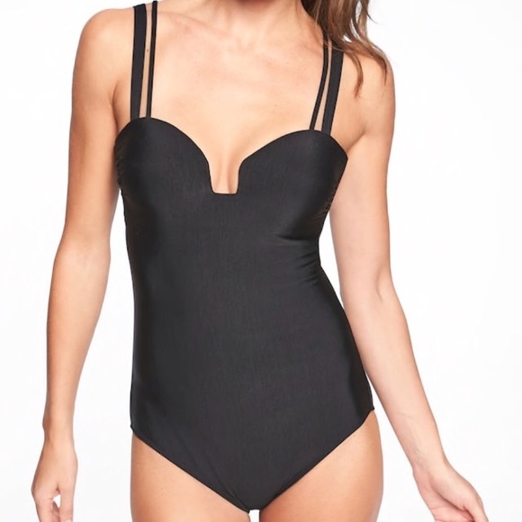 Athleta Black One Piece - new with tags - Picture 1 of 4